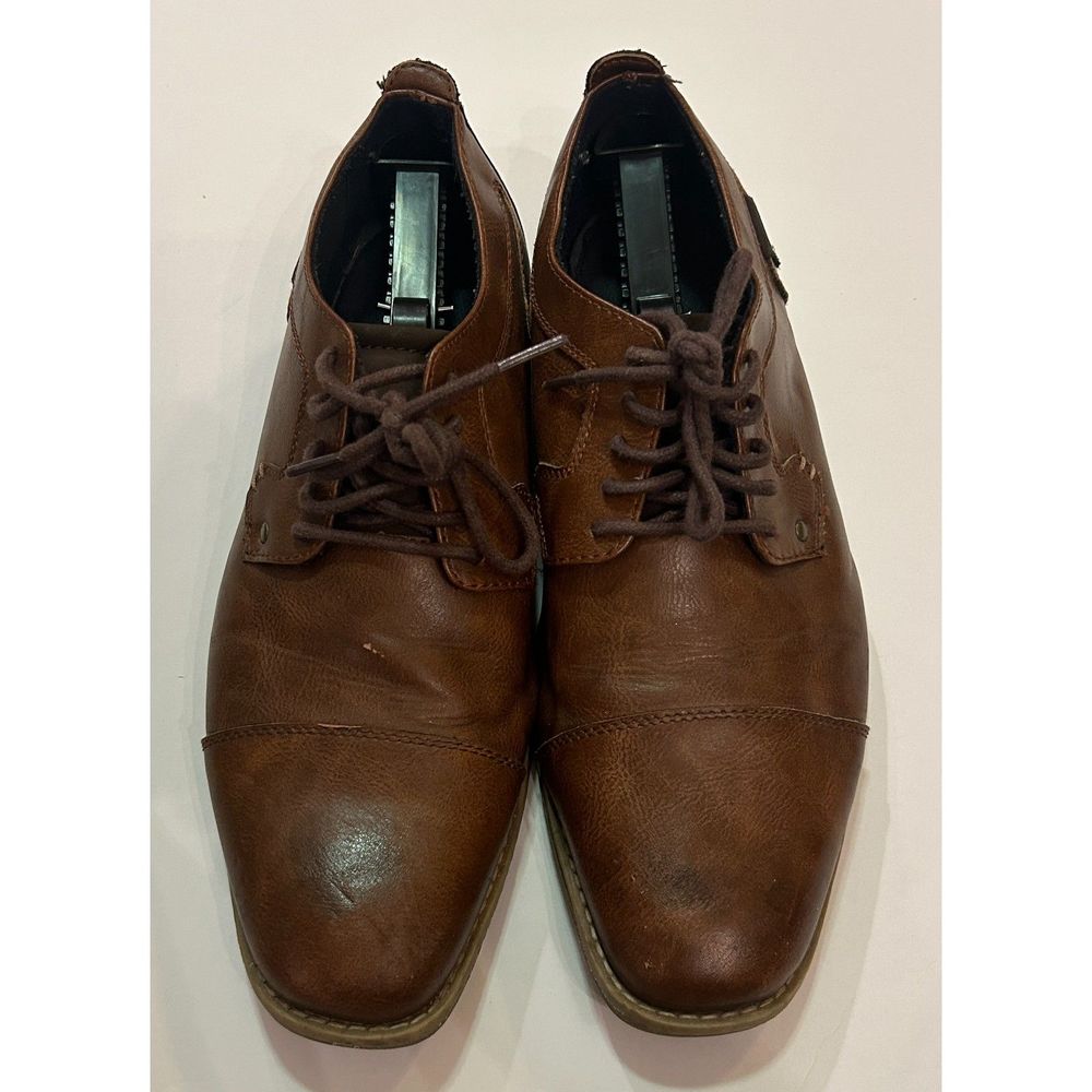 Sonoma Brown Leather Oxfords - Picture 3 of 7